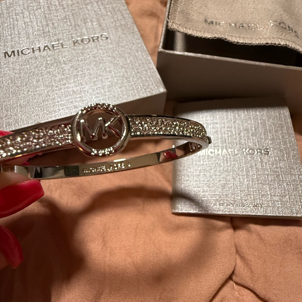 Michael Kors Stainless Steel Crystal Pave bracelet